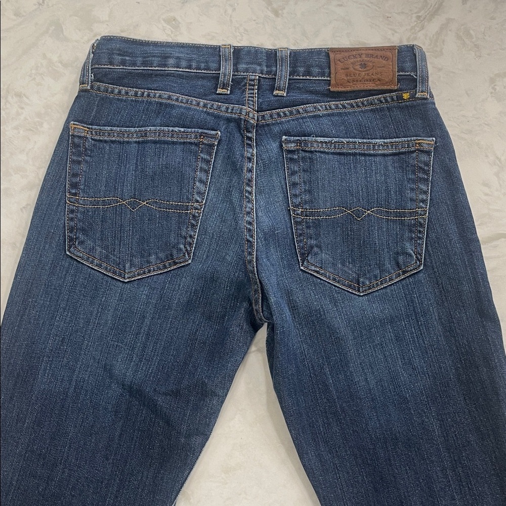 Lucky Brand Jeans Mens 28x32 Blue 363 Vintage Straight Premium Italian Denim - Picture 4 of 15